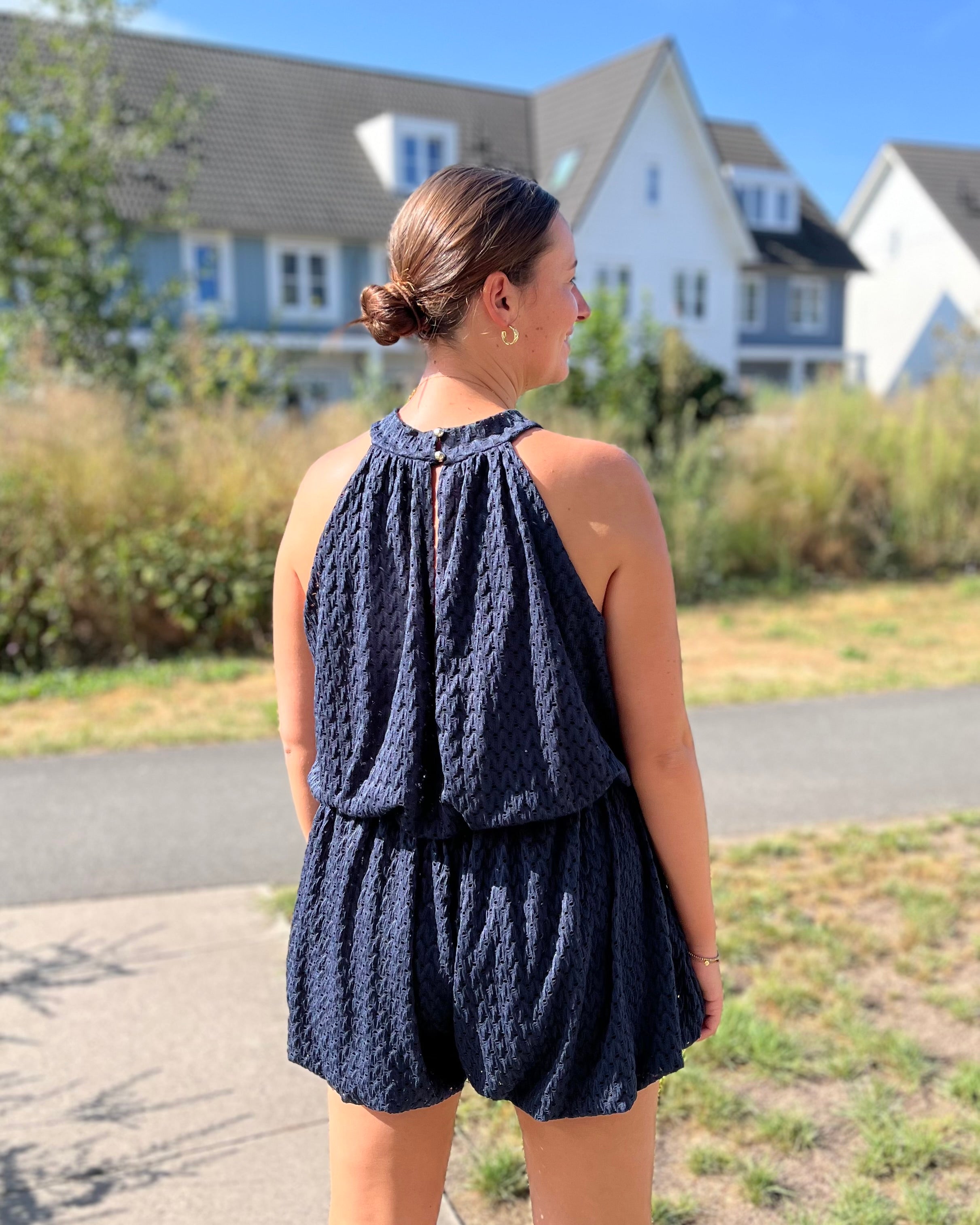 Feline jumpsuit - Donkerblauw