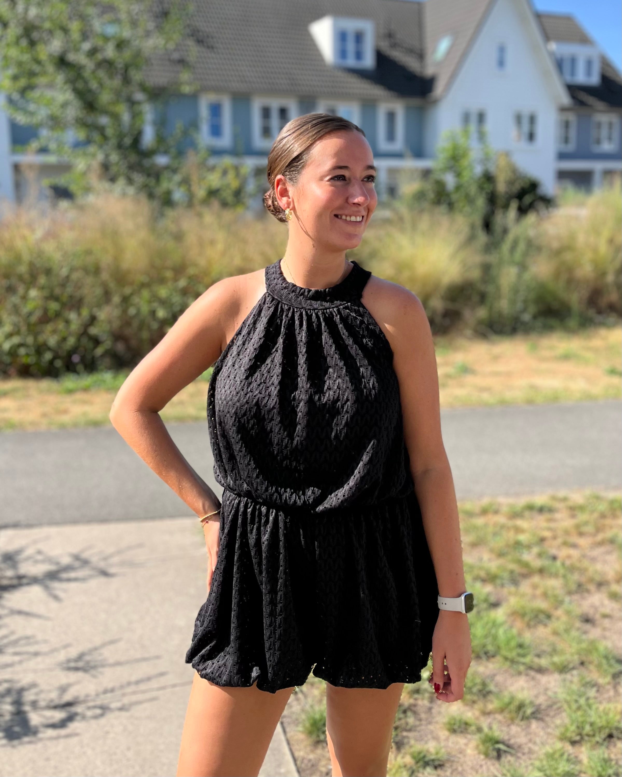 Feline jumpsuit - Zwart