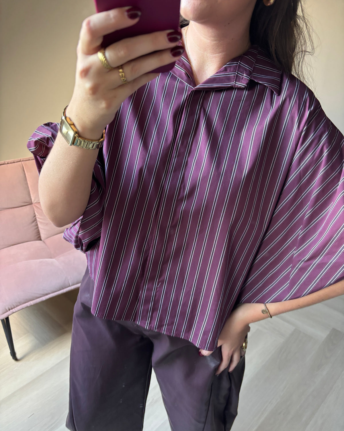 Maartje blouse - Aubergine