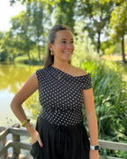 Jip top - zwart/wit