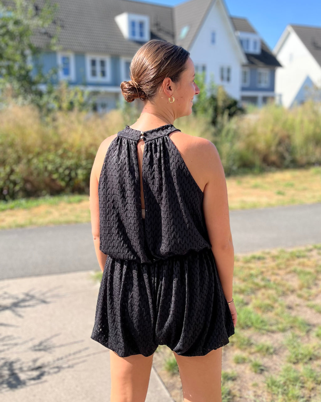 Feline jumpsuit - Zwart