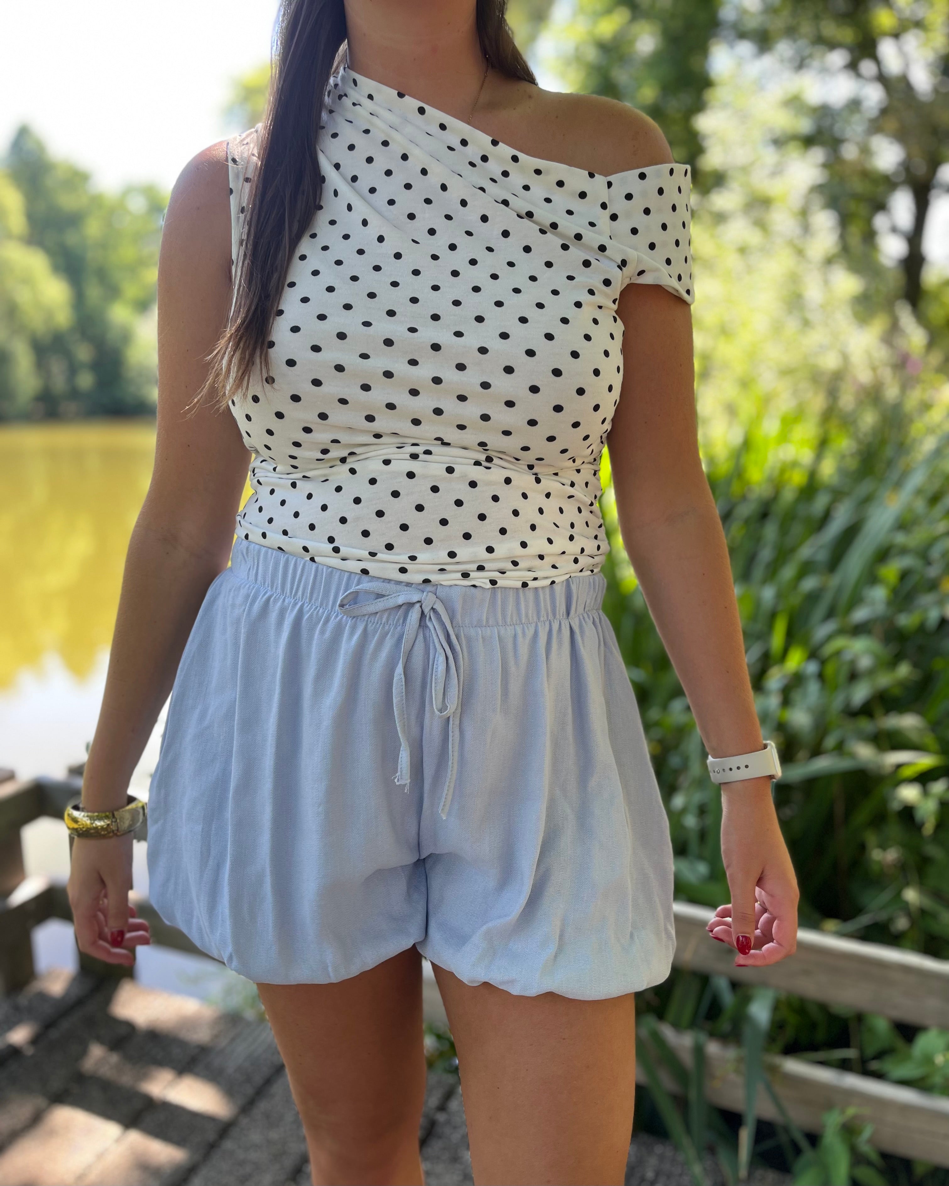 Lilou short - Lichtblauw