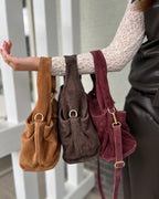 Suède tas middel - Cognac