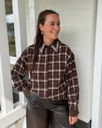 Julie blouse - Bruin