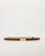 Leren riem small - Bordeaux