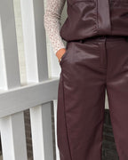 Bobby PU ballon broek                                - Bordeaux