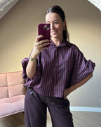 Maartje blouse - Aubergine