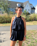 Feline jumpsuit - Donkerblauw