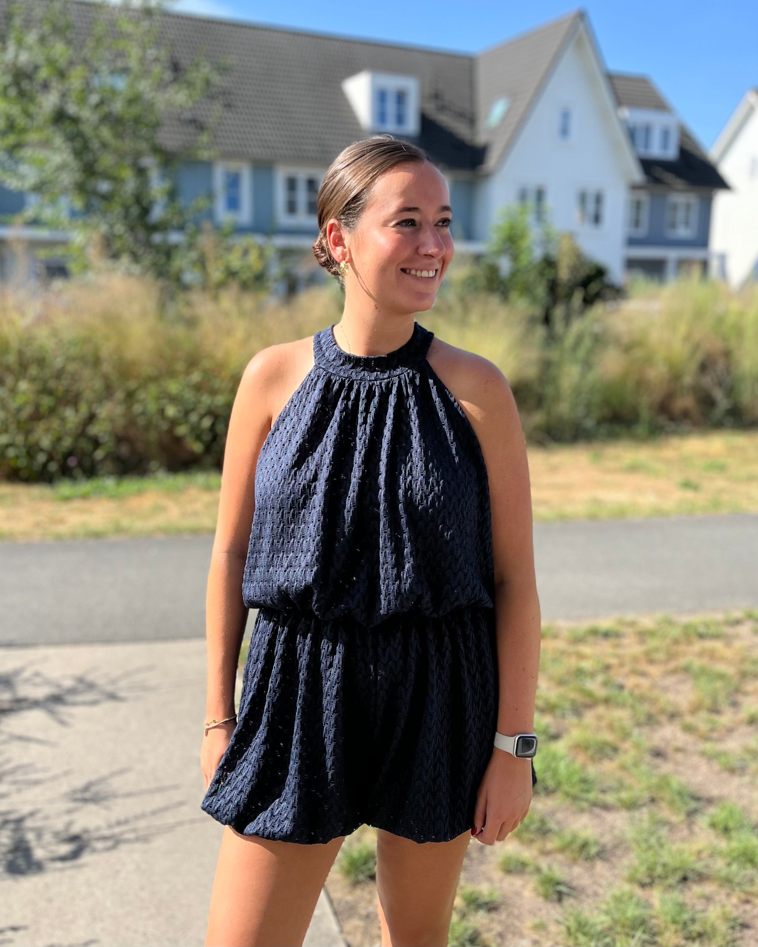 Feline jumpsuit - Donkerblauw