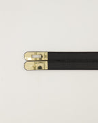 Leren riem small - Zwart