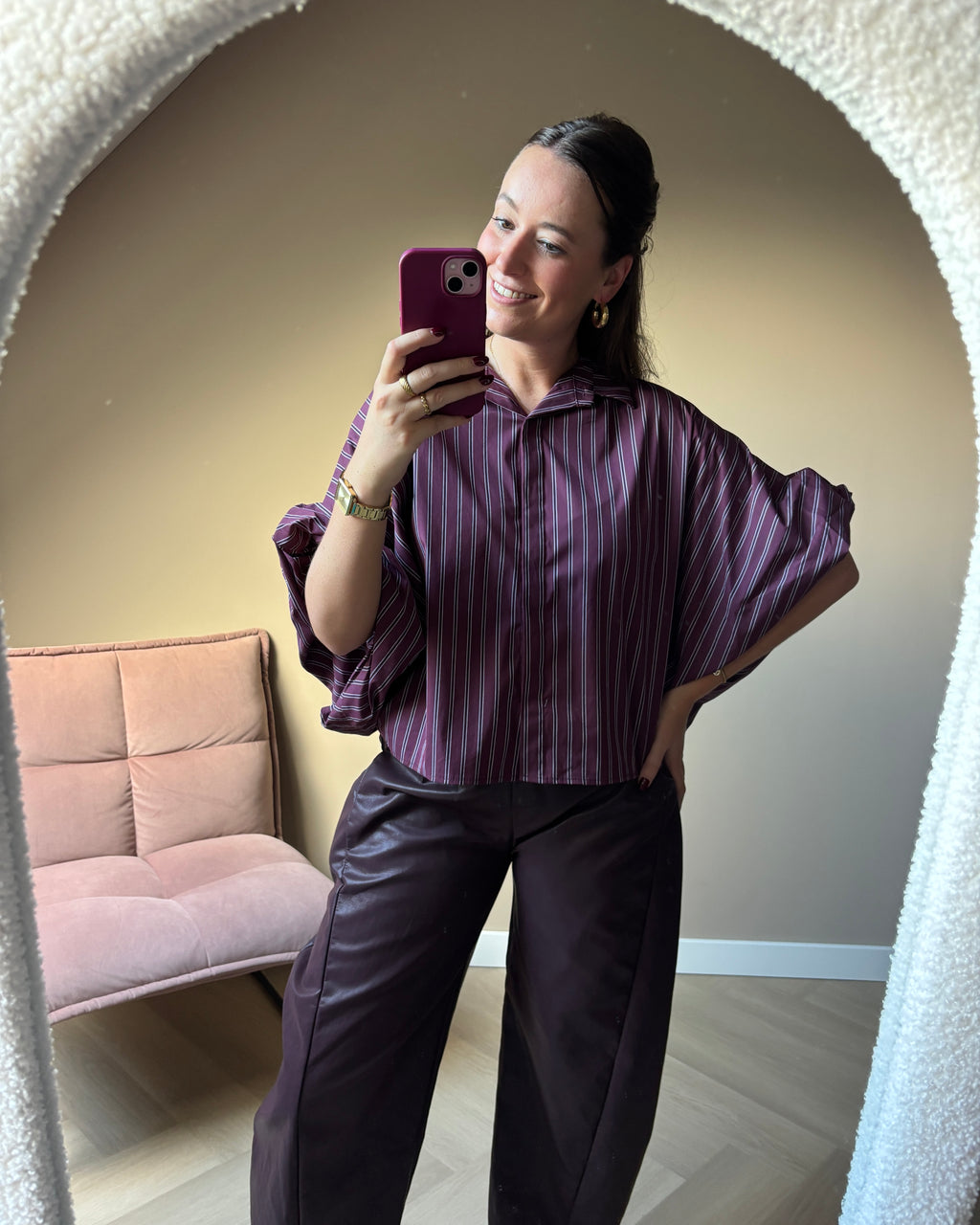 Maartje blouse - Aubergine