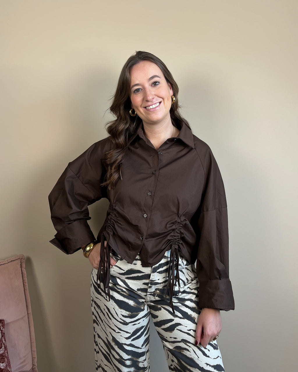 Marit blouse - Bruin