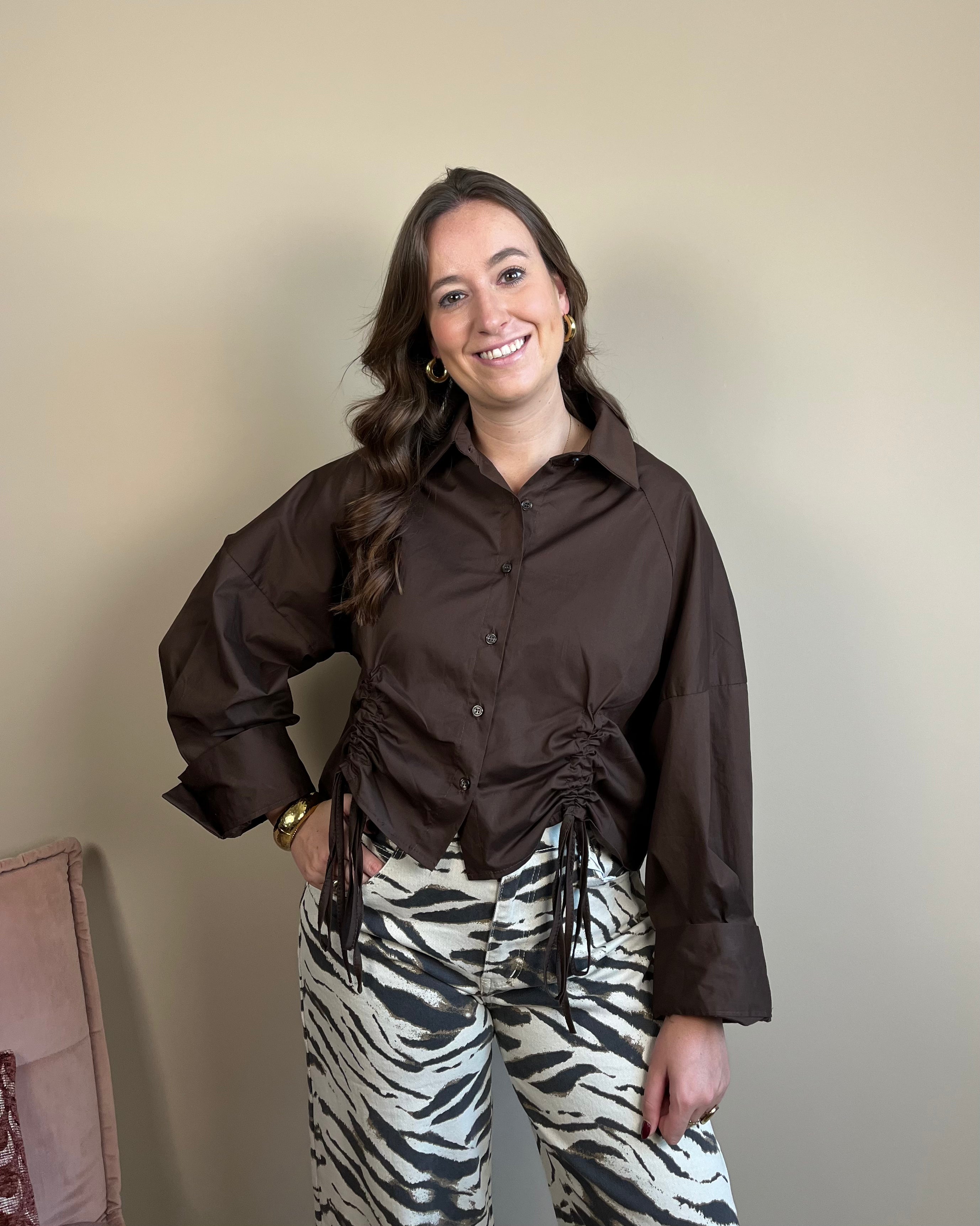 Marit blouse - Bruin