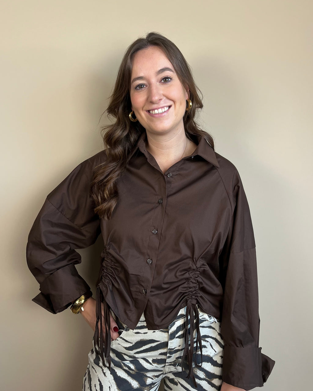 Marit blouse - Bruin