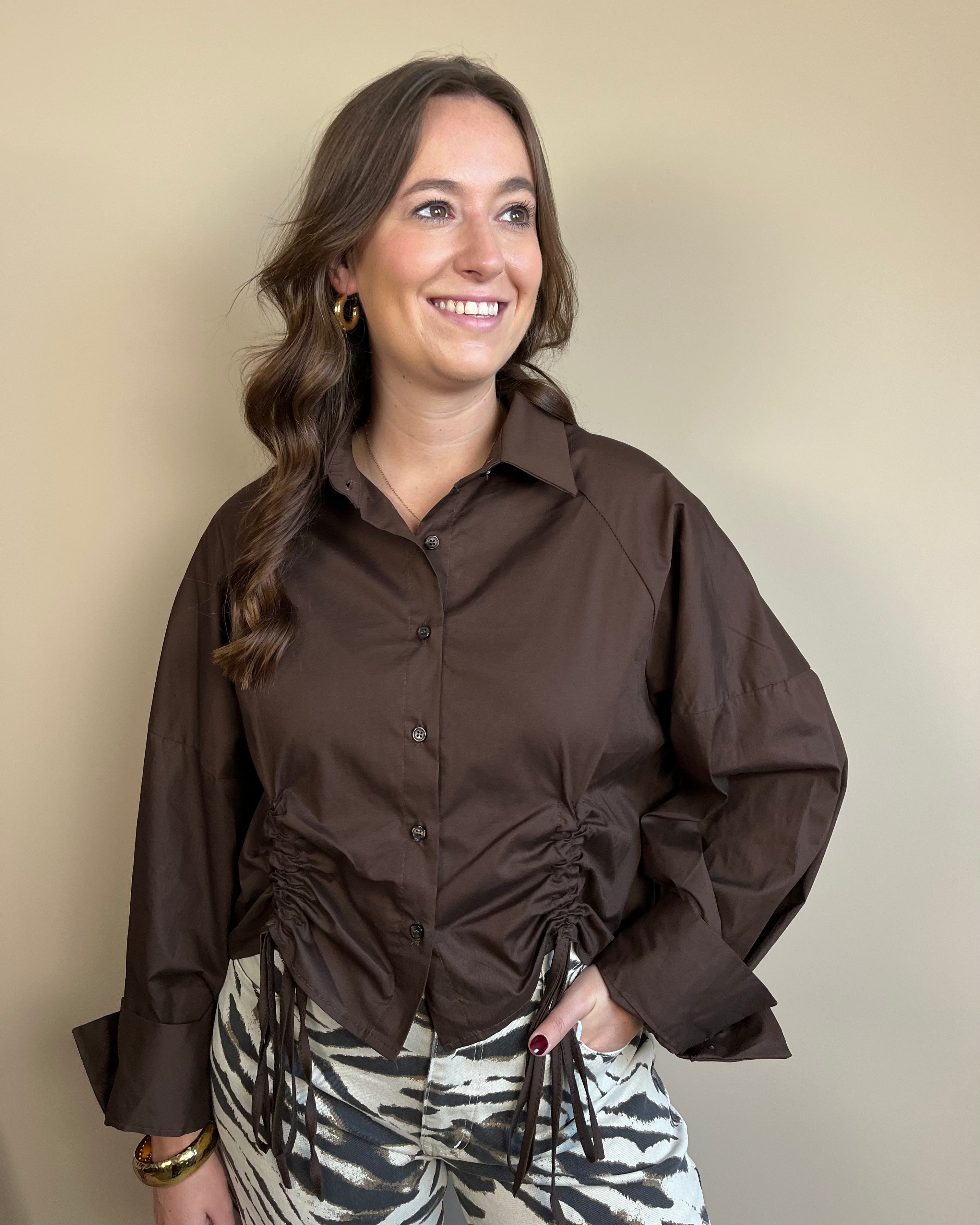 Marit blouse - Bruin