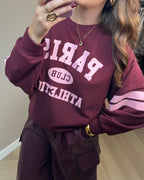 Paris sweater - Bordeaux/roze