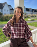 Bente ballonblouse - Bordeaux