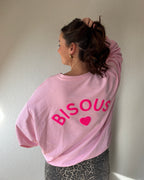 Sweater bisous - Roze