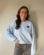 Sweater bisous - Blauw