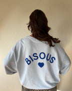 Sweater bisous - Blauw