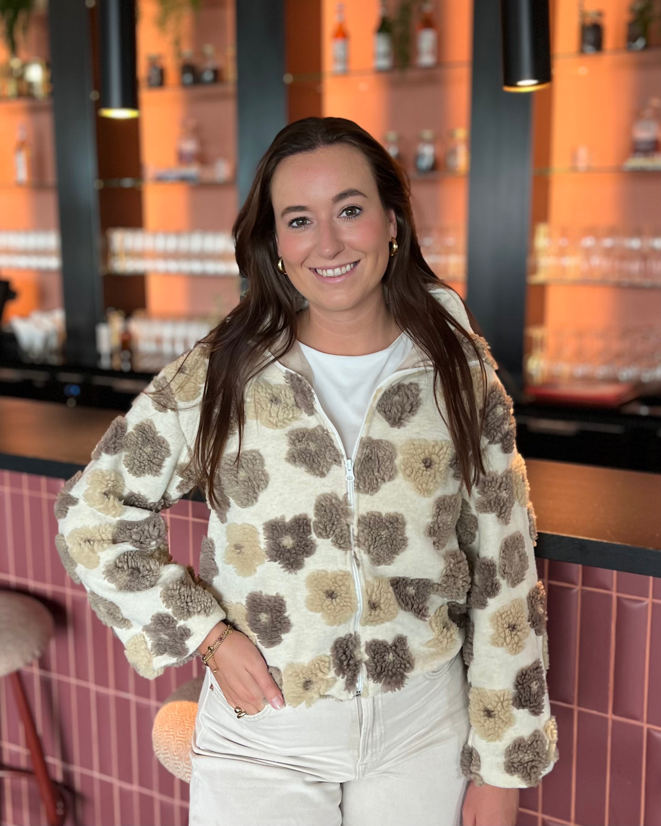 Flower jacket - Beige