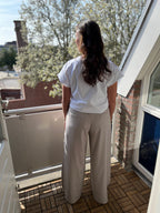 Plooien pantalon - Taupe