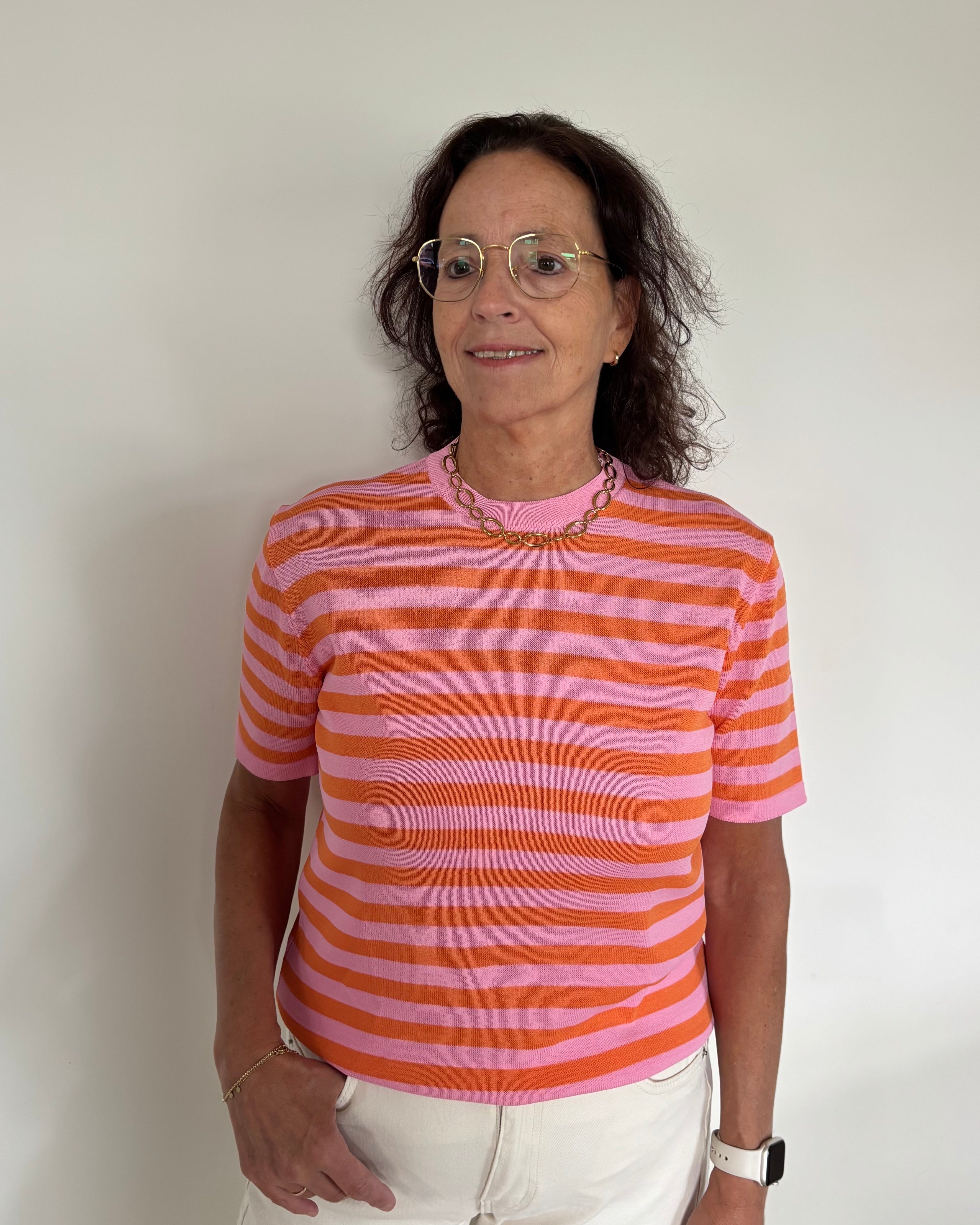 Jody top - oranje/roze