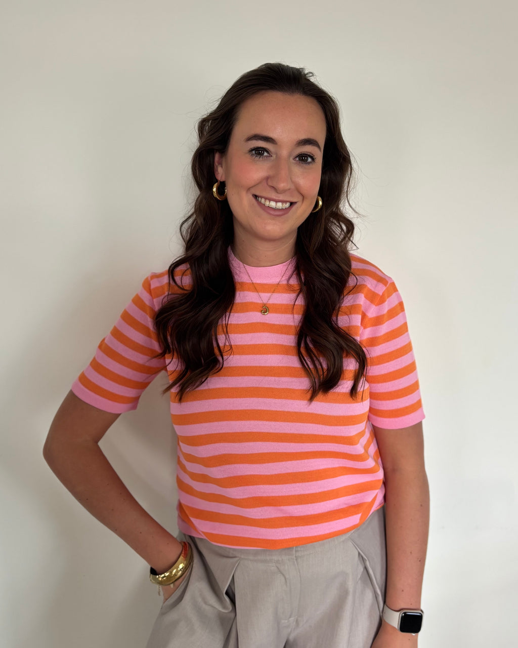 Jody top - oranje/roze