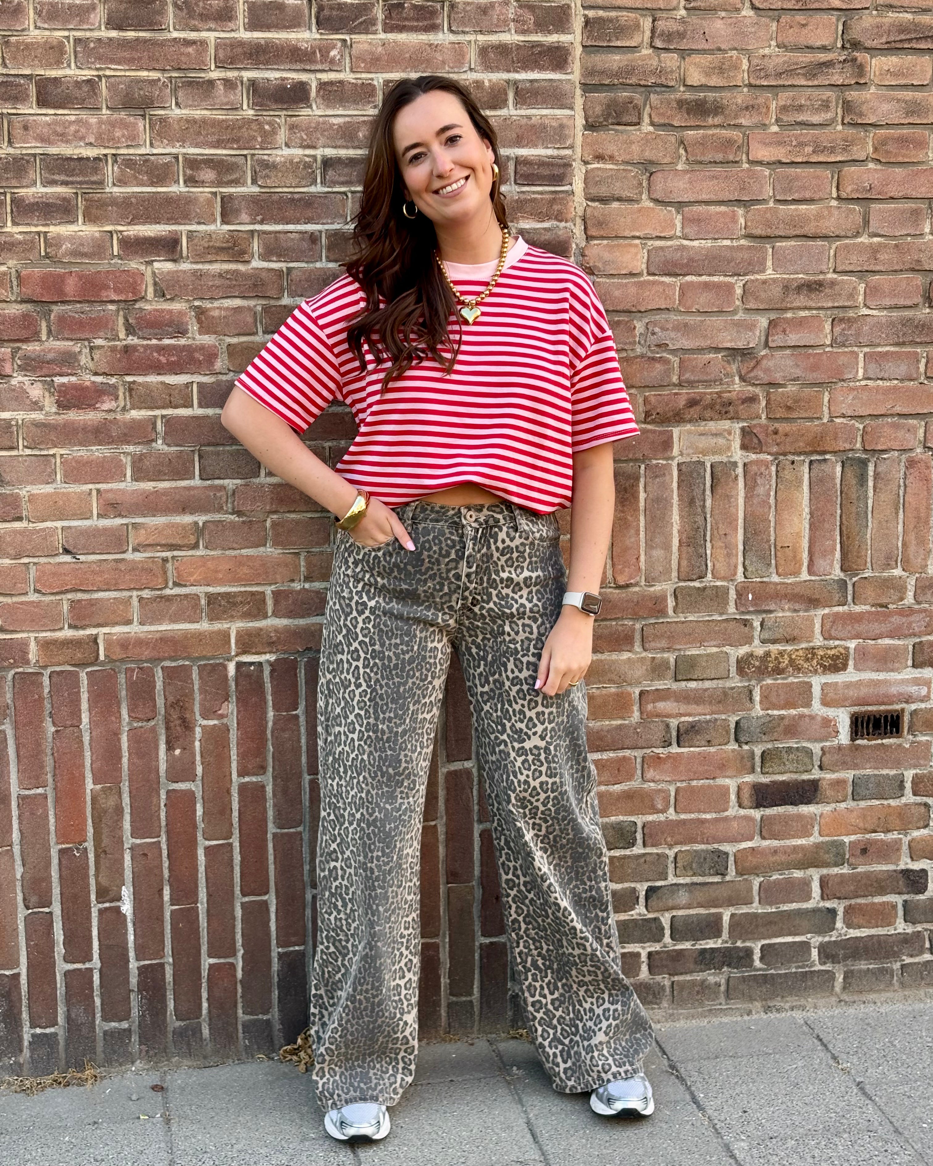 Leopard jeans