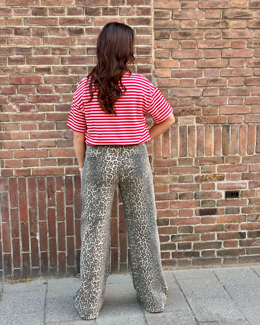 Leopard jeans