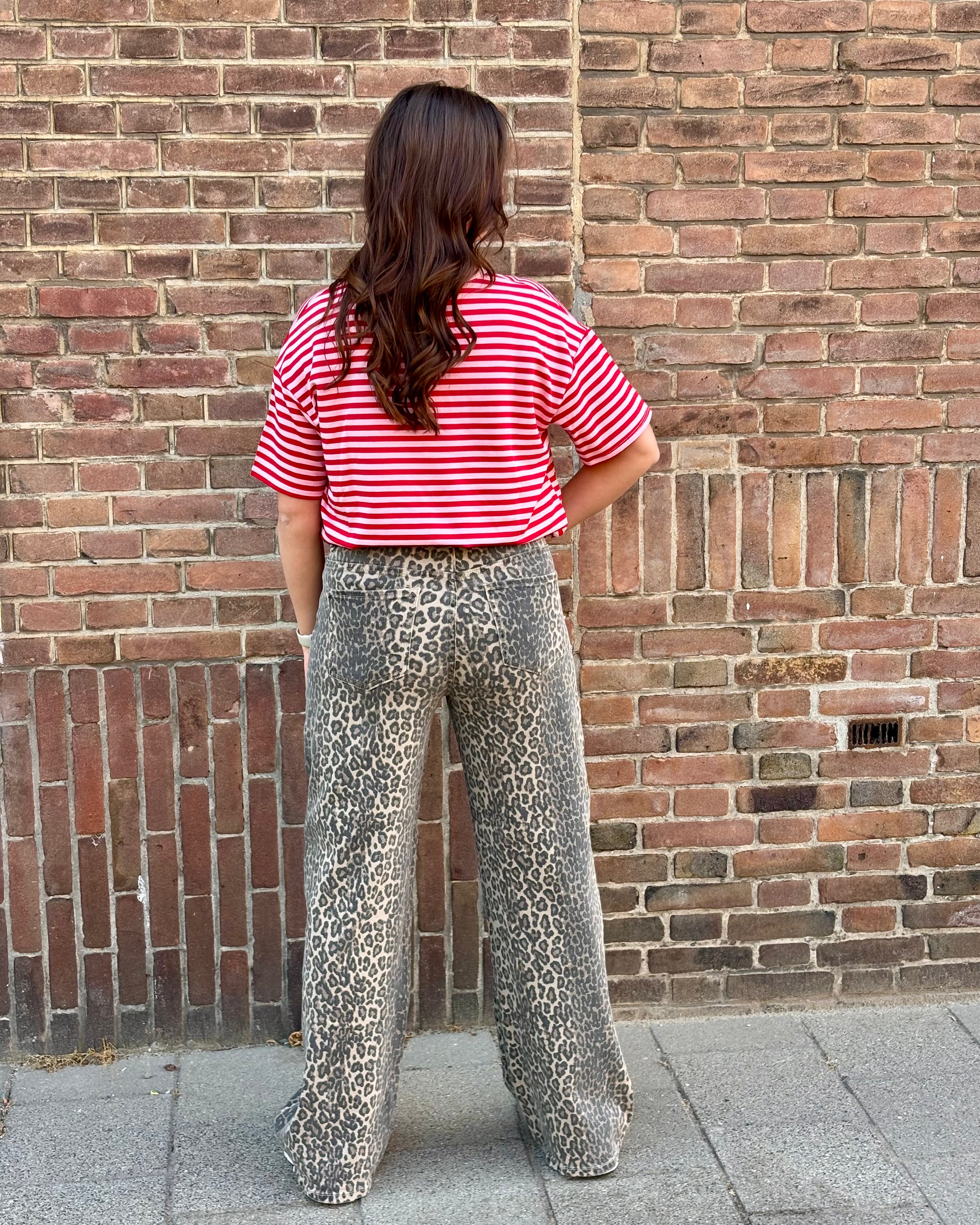 Leopard jeans