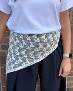 Rosie Lace Scarf - Offwhite
