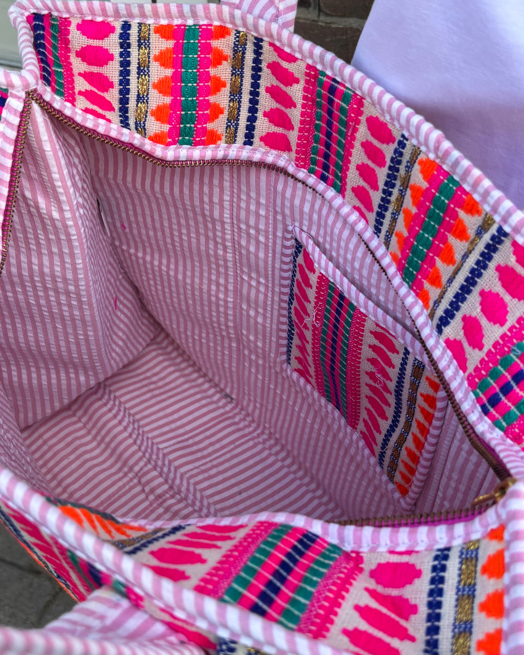 Ibiza shopper - multi roze