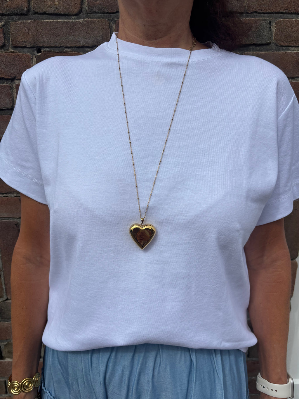 Lange ketting hart