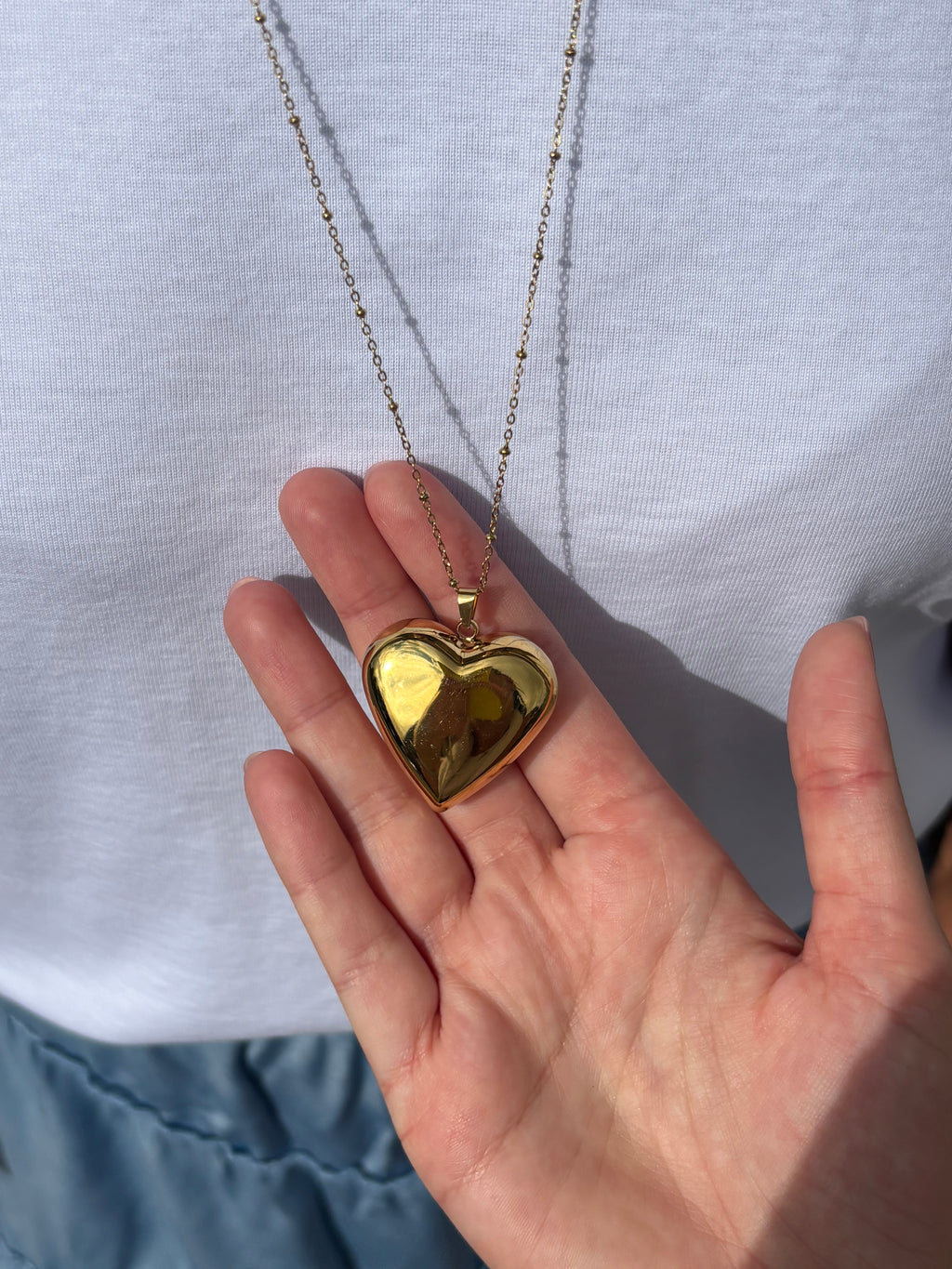 Lange ketting hart