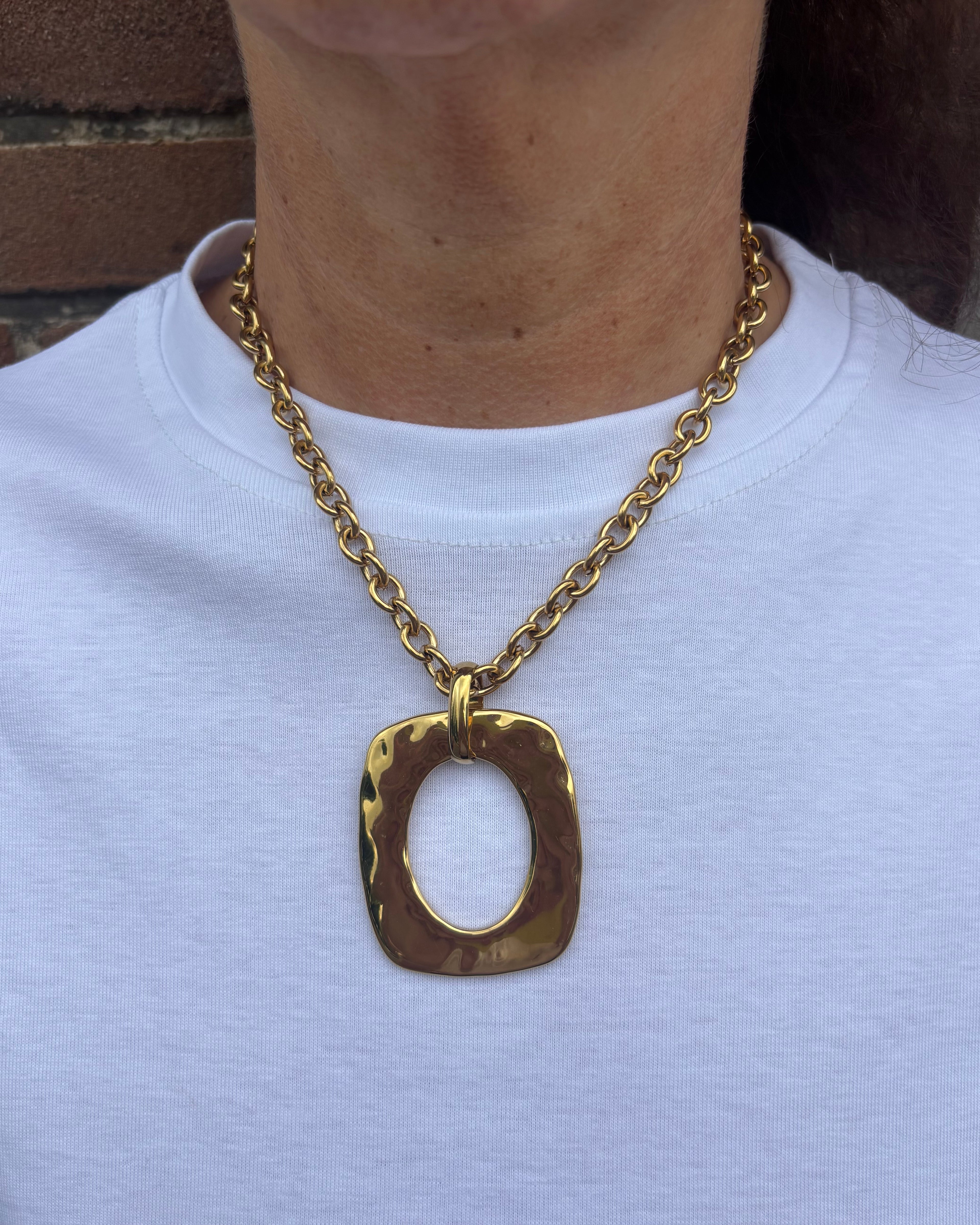 Oval statement ketting