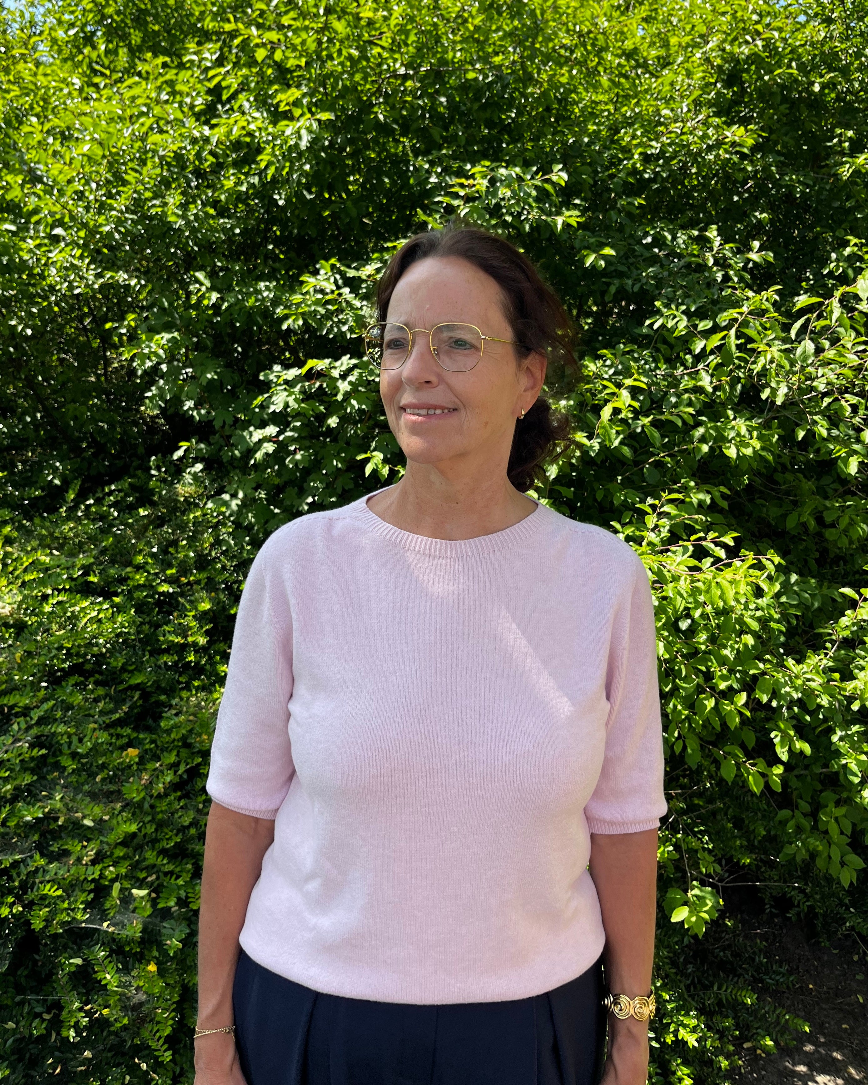 Emma top - Lichtroze