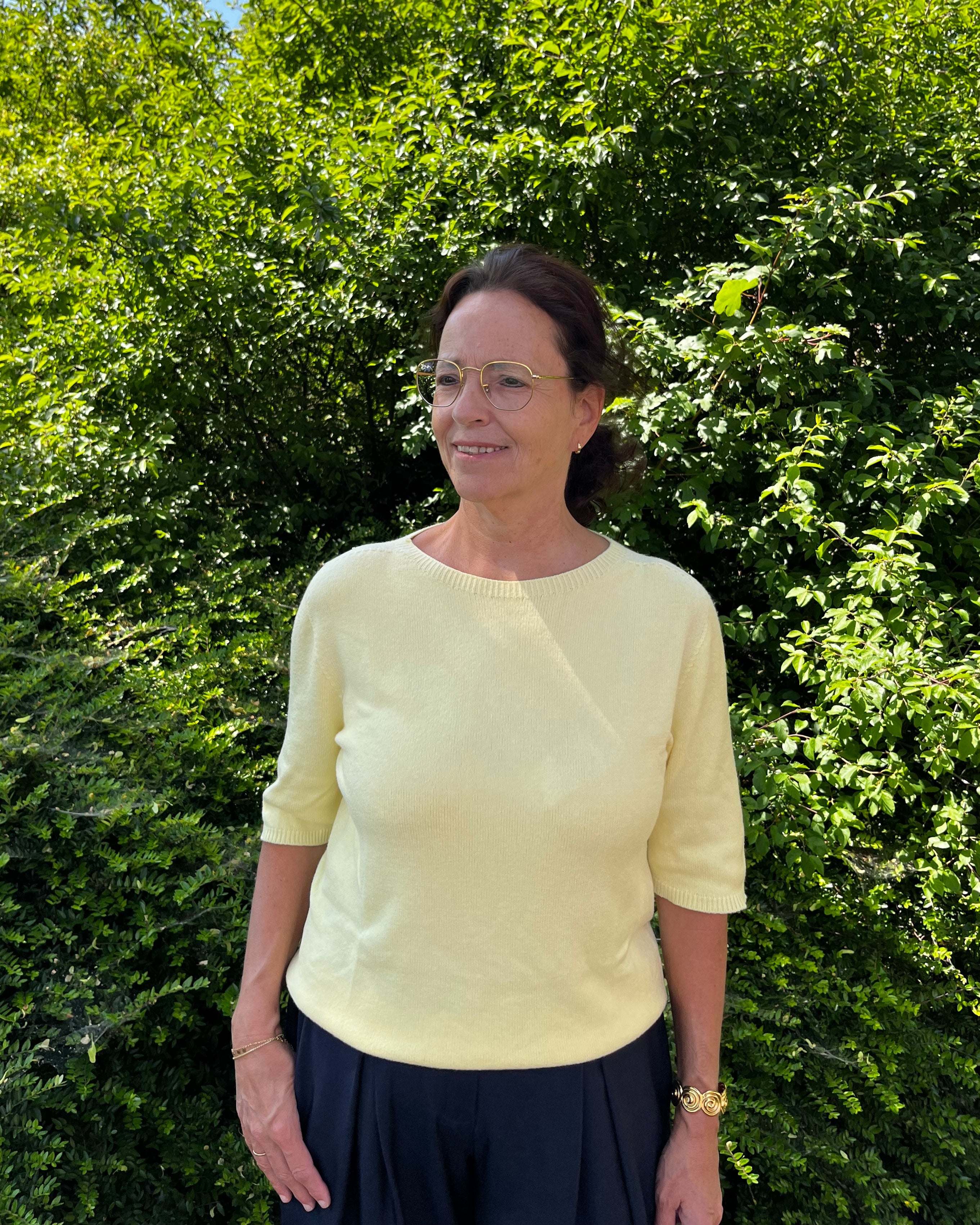 Emma top - Geel