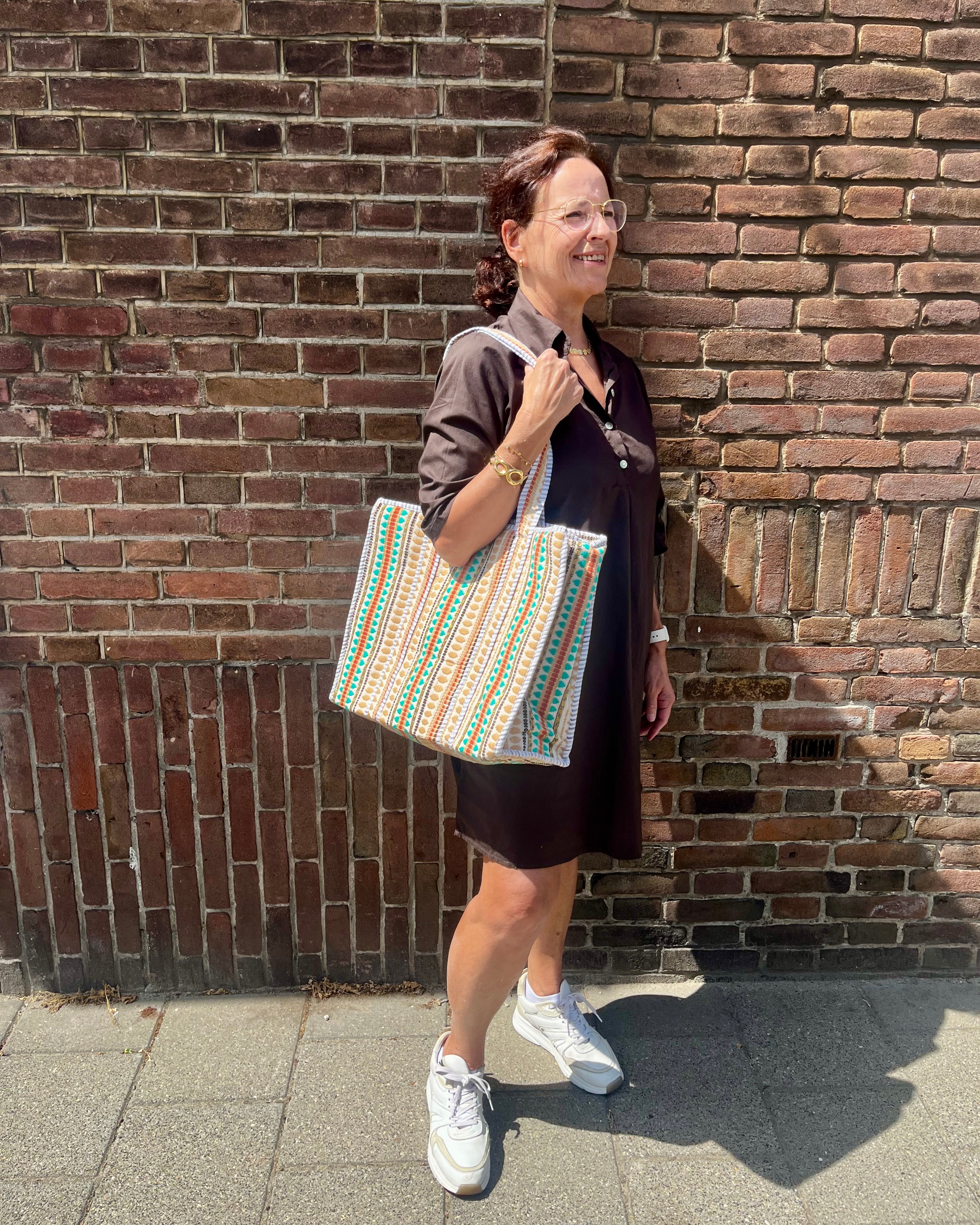 Ibiza shopper - multi beige