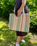 Ibiza shopper - multi beige