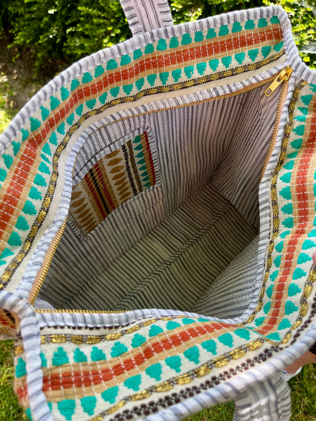 Ibiza shopper - multi beige