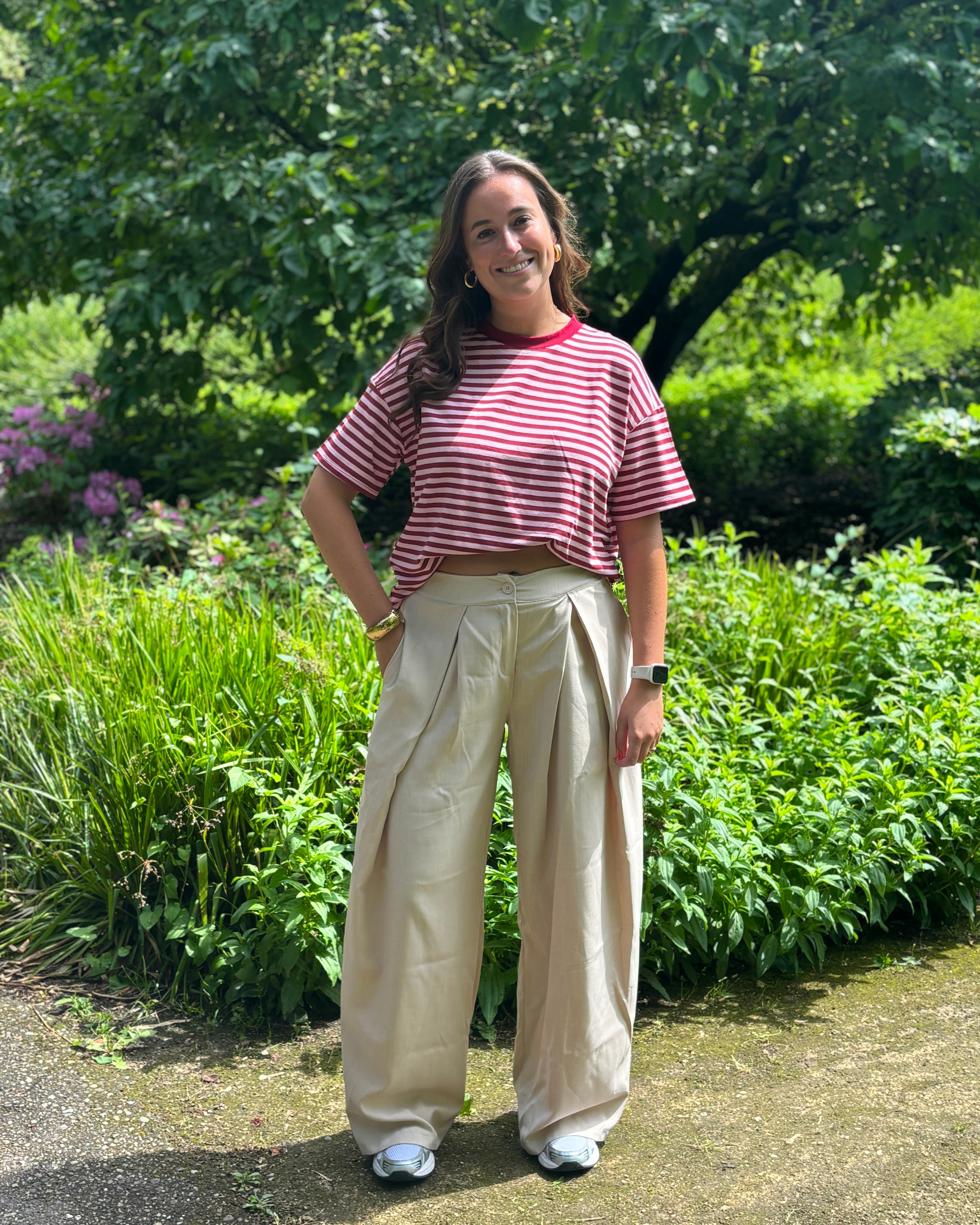 Fenna t-shirt - cherry/roze