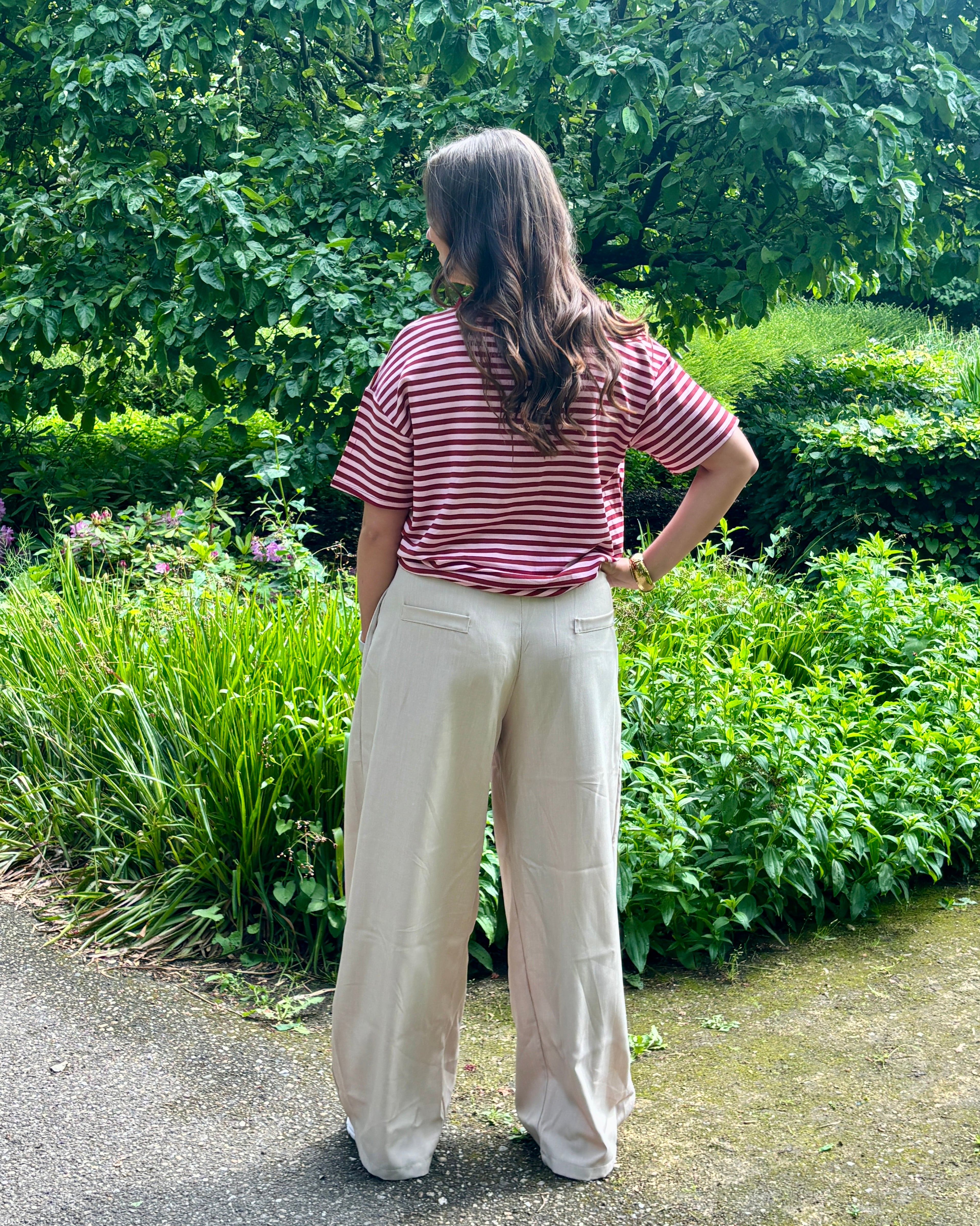 Plooien pantalon - Beige