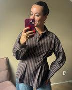 Jacky blouse - Donkerbruin