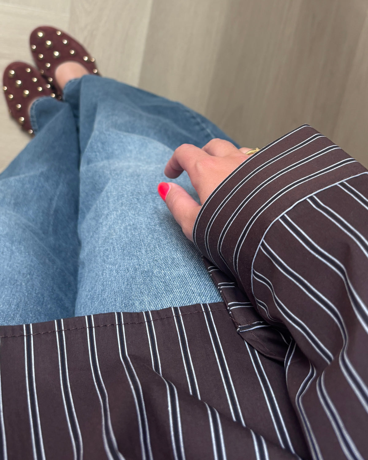 Jacky blouse - Donkerbruin