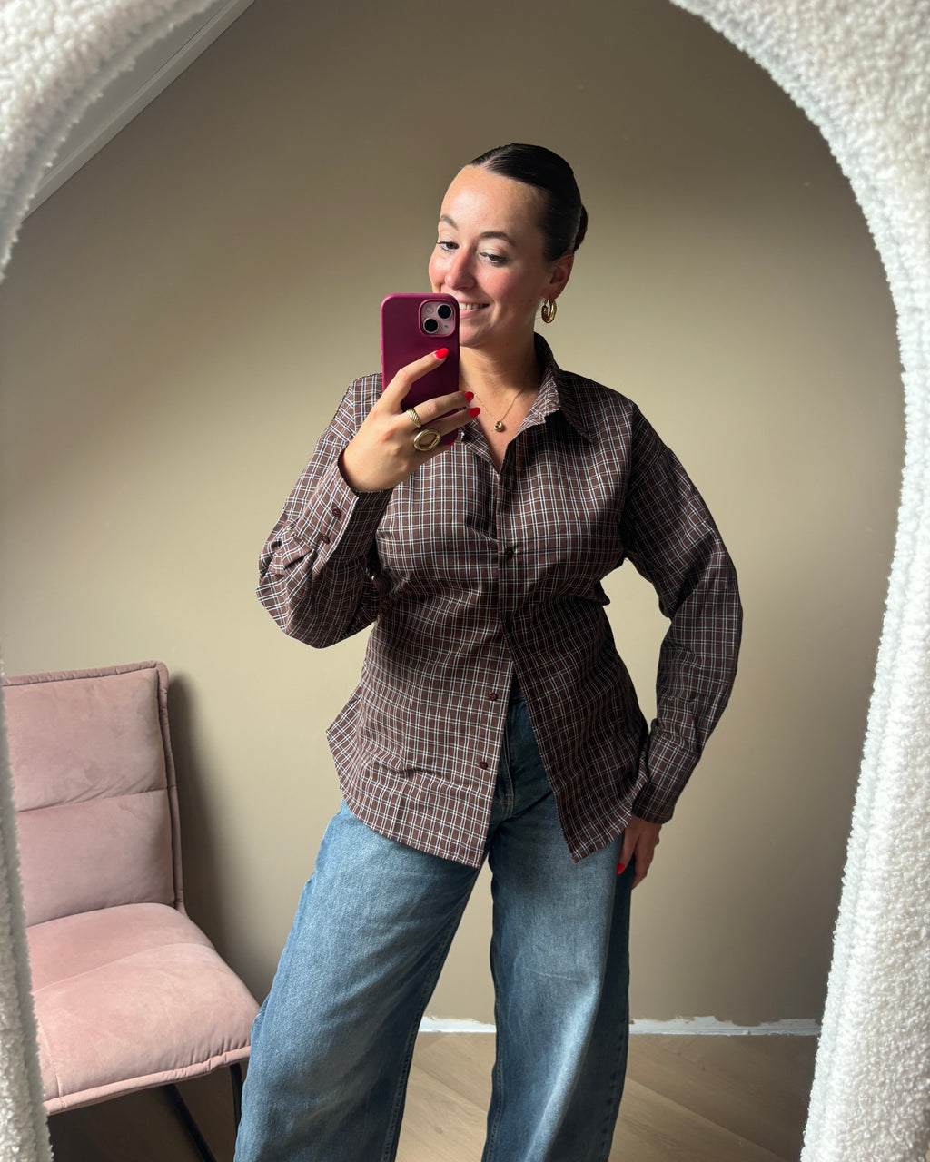 Ella blouse - Donkerbruin