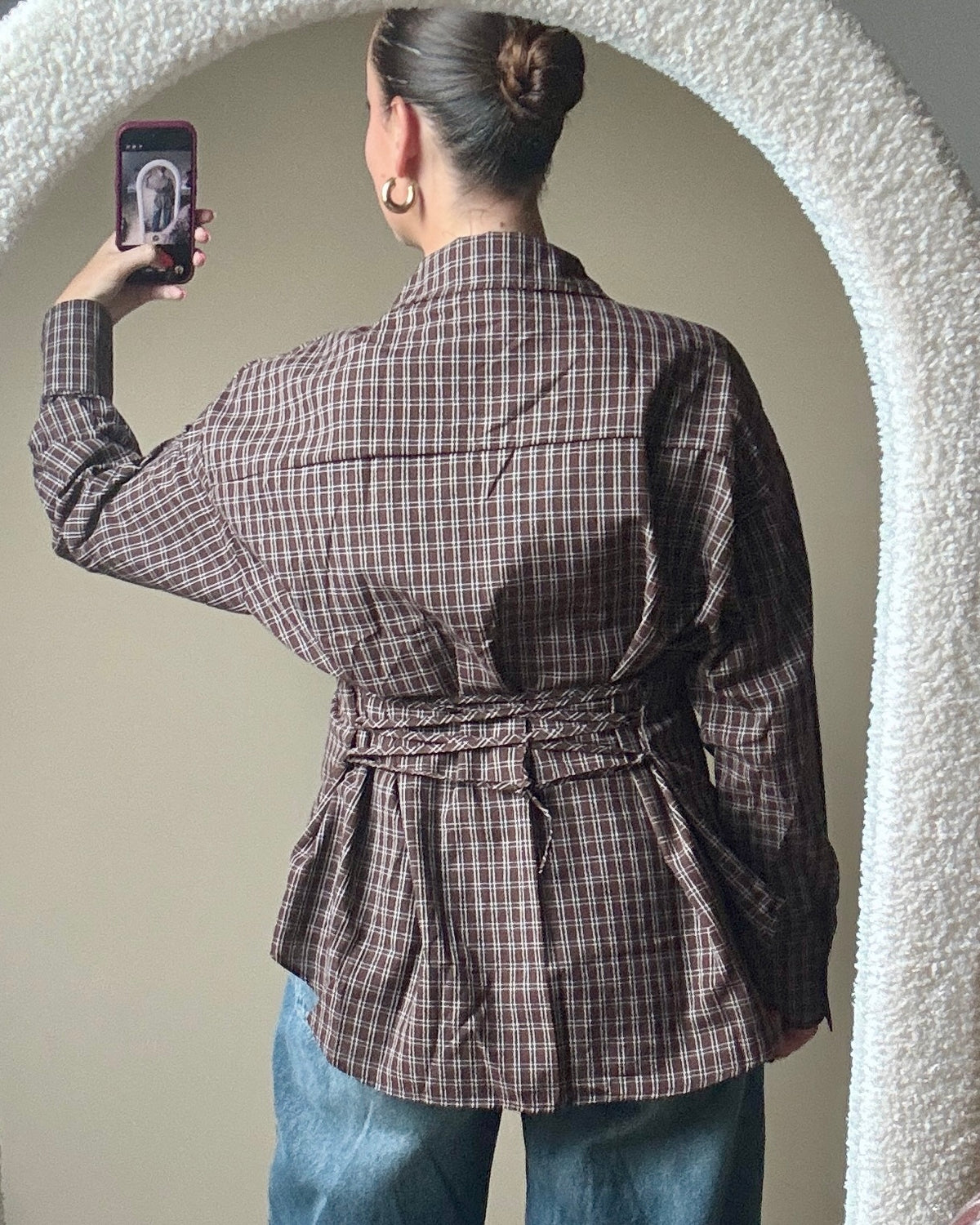 Ella blouse - Donkerbruin