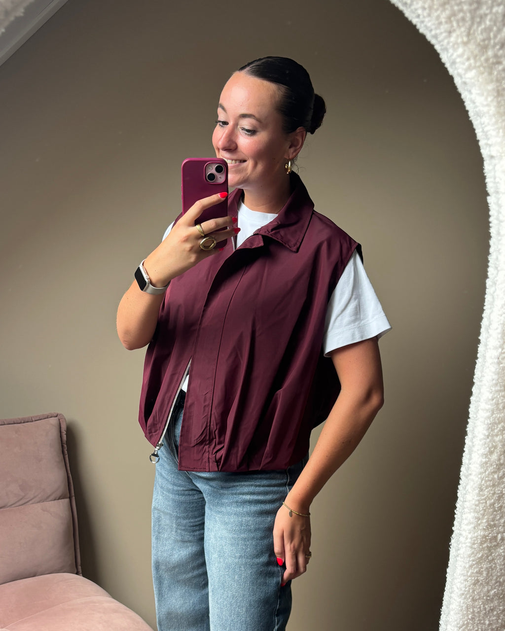 Romy gilet - Bordeaux