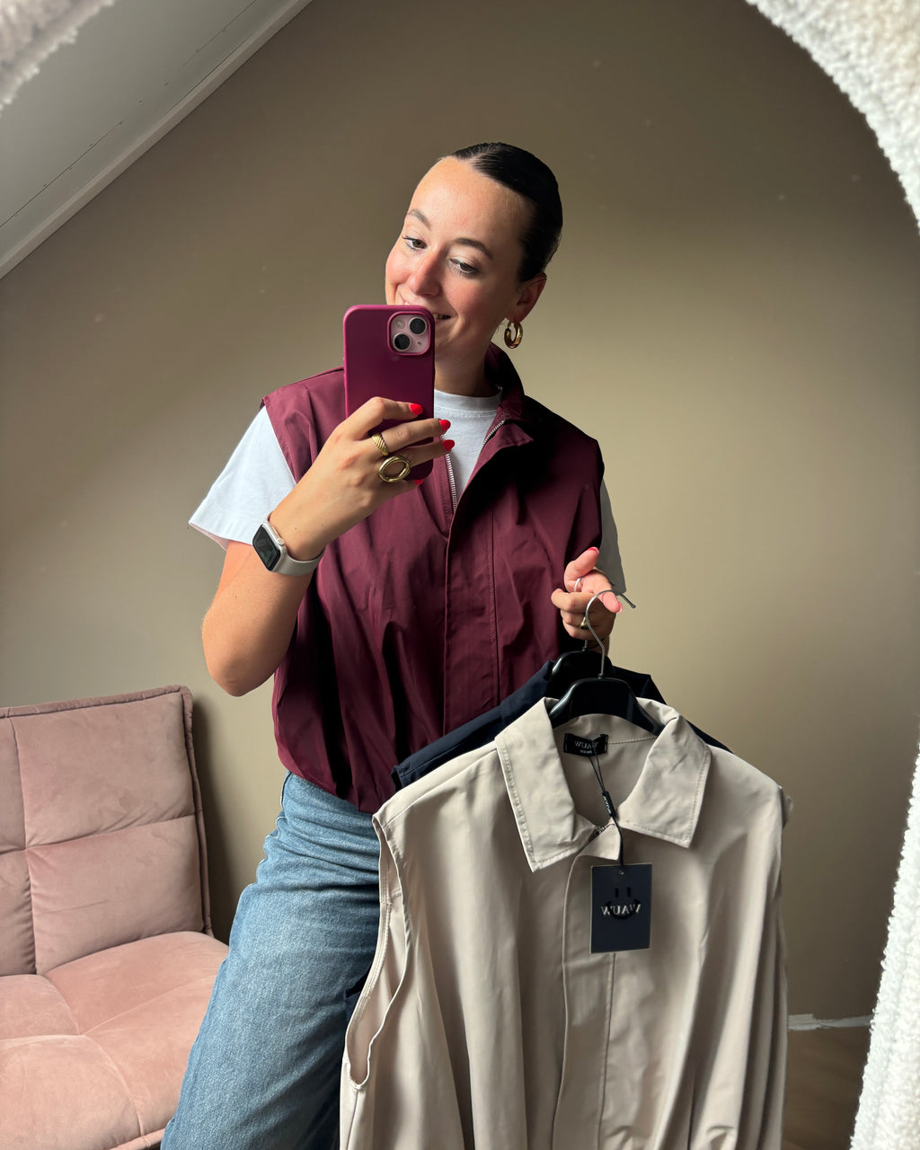 Romy gilet - Bordeaux