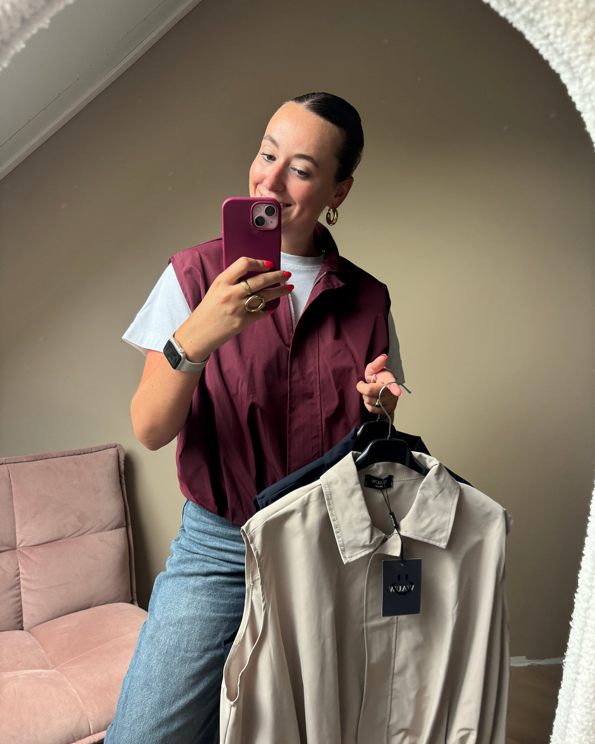 Romy gilet - Bordeaux